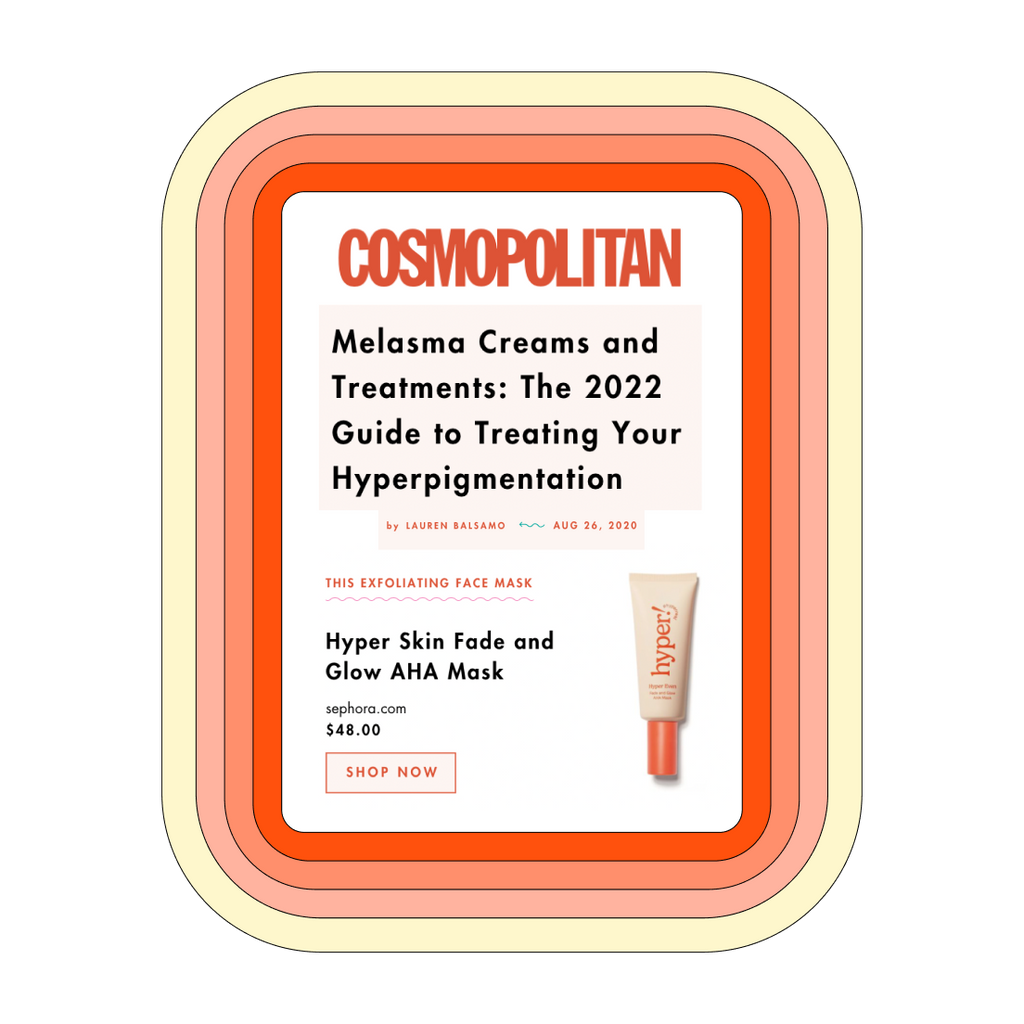 Hyper Skin Press - (Cosmopolitan) Melasma Creams and Treatments: The 2022 Guide to Treating Your Hyperpigmentation
